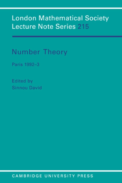 Book cover of: Number Theory. By: Sinnou David
