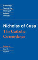Book cover of: Nicholas of Cusa: The Catholic Concordance. By: Cardinal Nicholas of Cusa