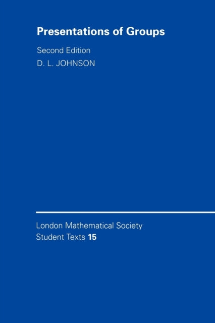 Book cover of: Presentations of Groups