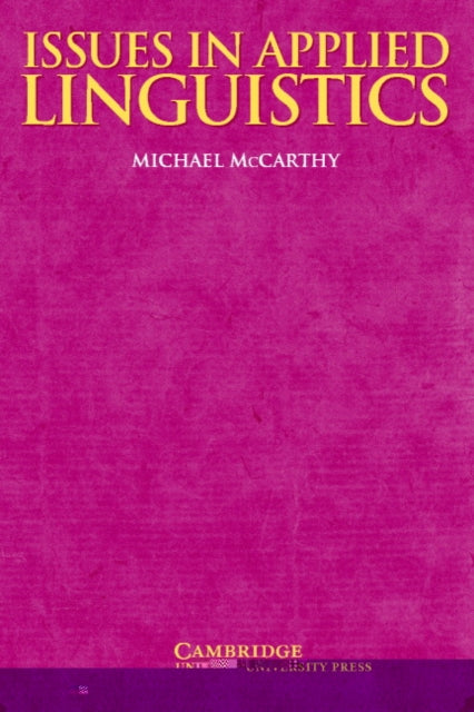 Book cover of: Issues in Applied Linguistics. By: Michael McCarthy
