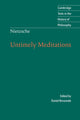 Book cover of: Nietzsche: Untimely Meditations
