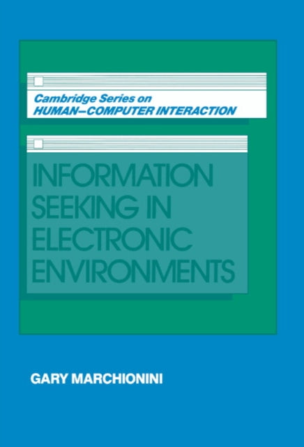 Book cover of: Information Seeking in Electronic Environments