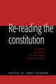 Book cover of: Re-reading the Constitution. By: James Vernon