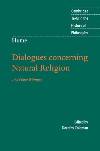Book cover of: Hume: Dialogues Concerning Natural Religion. By: David Hume, Dorothy Coleman