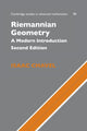 Book cover of: Riemannian Geometry. By: Isaac Chavel