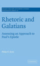Book cover of: Rhetoric and Galatians. By: Philip H. Kern
