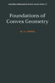 Book cover of: Foundations of Convex Geometry