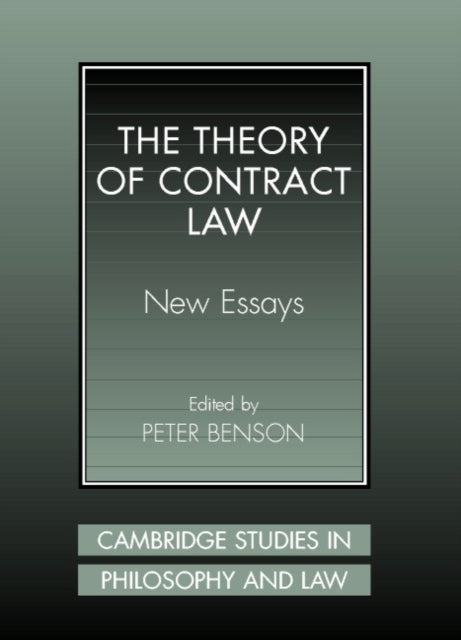 Book cover of: Theory of Contract Law. By: Peter Benson