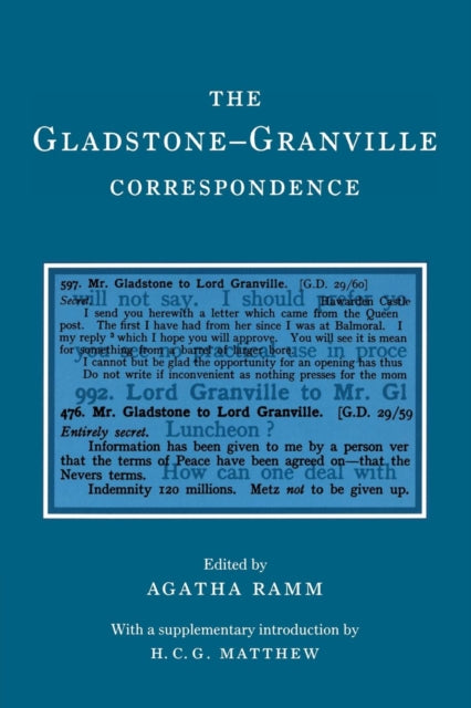 Book cover of: Gladstone-Granville Correspondence