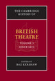 Book cover of: Cambridge History of British Theatre