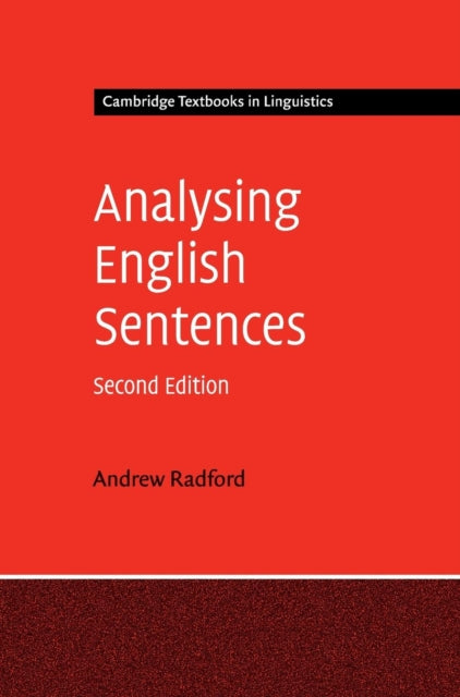 Book cover of: Analysing English Sentences. By: Andrew Radford