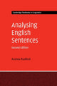 Book cover of: Analysing English Sentences. By: Andrew Radford