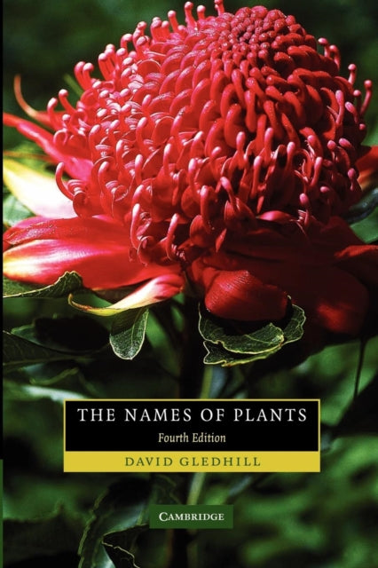 Book cover of: Names of Plants. By: D. Gledhill, David Gledhill