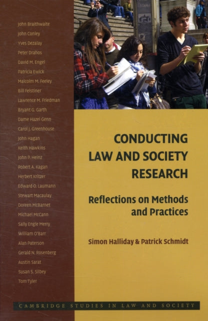 Book cover of: Conducting Law and Society Research. By: Halliday, Simon Dr.