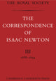 Book cover of: Correspondence of Isaac Newton. By: Isaac Newton