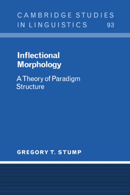 Book cover of: Inflectional Morphology