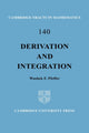 Book cover of: Derivation and Integration. By: Washek F. Pfeffer