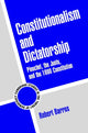 Book cover of: Constitutionalism and Dictatorship