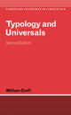 Book cover of: Typology and Universals. By: William Croft