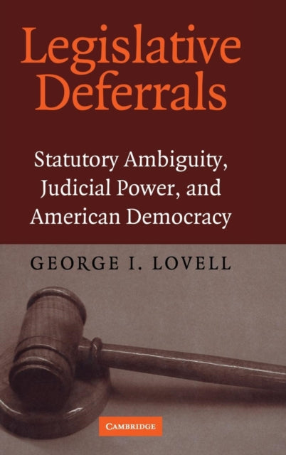 Book cover of: Legislative Deferrals