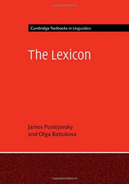 Book cover of: Lexicon. By: James Pustejovsky