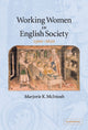 Book cover of: Working Women in English Society, 1300–1620