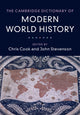 Book cover of: Cambridge Dictionary of Modern World History. By: Chris Cook