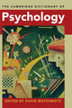 Book cover of: Cambridge Dictionary of Psychology