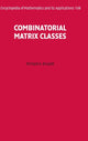 Book cover of: Combinatorial Matrix Classes. By: Richard A. Brualdi
