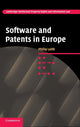 Book cover of: Software and Patents in Europe. By: Philip Leith