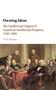 Book cover of: Owning Ideas. By: Oren Bracha