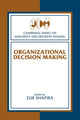 Book cover of: Organizational Decision Making. By: Zur Shapira