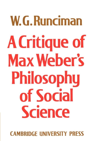 Critique of Max Weber's Philosophy of Social Science