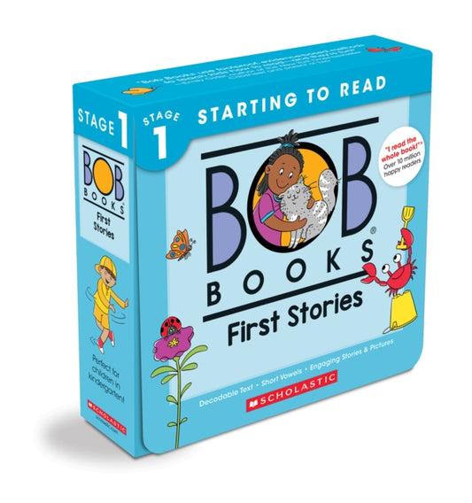 Book cover of: Bob Books: First Stories Box Set (12 books). By: Lynn Maslen Kertell