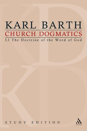 Church Dogmatics Study Edition 1