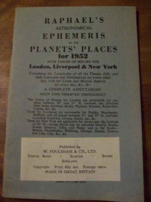 Raphael's Astronomical Ephemeris