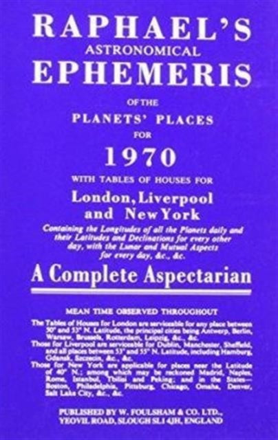 Raphael's Astronomical Ephemeris