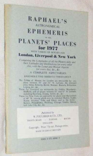 Raphael's Astronomical Ephemeris