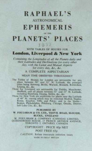 Raphael's Astronomical Ephemeris