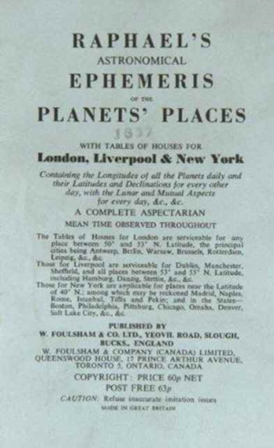 Raphael's Astronomical Ephemeris