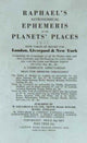 Book cover of: Raphael's Astronomical Ephemeris. By: Edwin Raphael