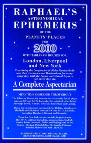 Raphael's Astronomical Ephemeris