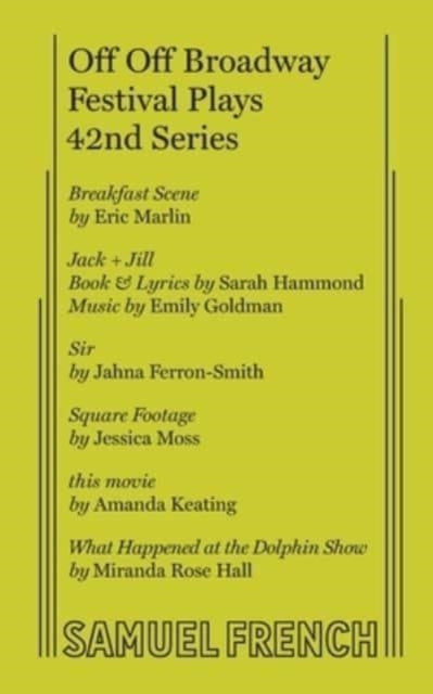 Book cover of: Off Off Broadway Festival Plays, 42nd Series. By: Emily Gold SARAH HAMMOND
