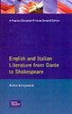Book cover of: English and Italian Literature From Dante to Shakespeare