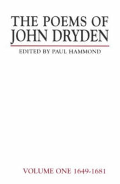 Book cover of: Poems of John Dryden: Volume One. By: Paul Hammond