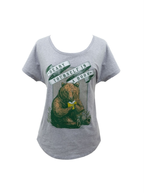 Book cover of: Beary Yourself in a Book Women's Relaxed Fit T-shirt X-large