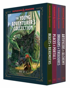 Young Adventurer's Collection Box Set 2 (Dungeons & Dragons 4-Book Boxed Set), Beasts & Behemoths, Dragons & Treasures, Places & Portals, Artificers & Alchemy