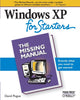 Book cover of: Windows XP for Starters. By: David Pogue