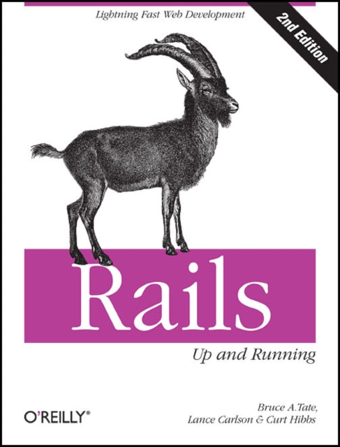 Book cover of: Rails - Up and Running 2e. By: Bruce Tate