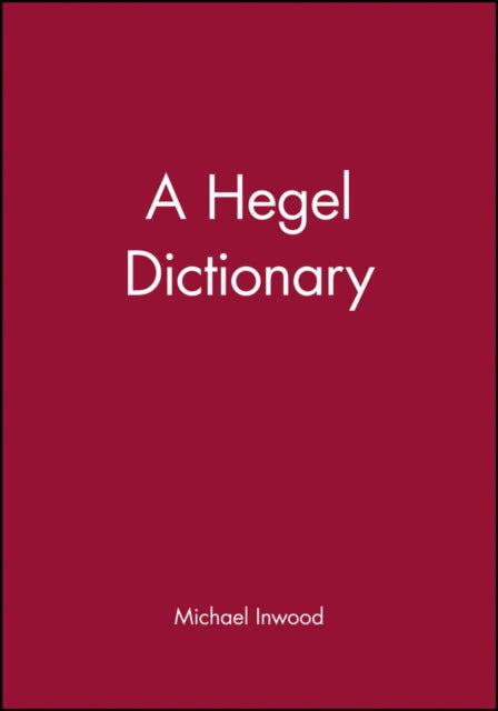 Book cover of: Hegel Dictionary
